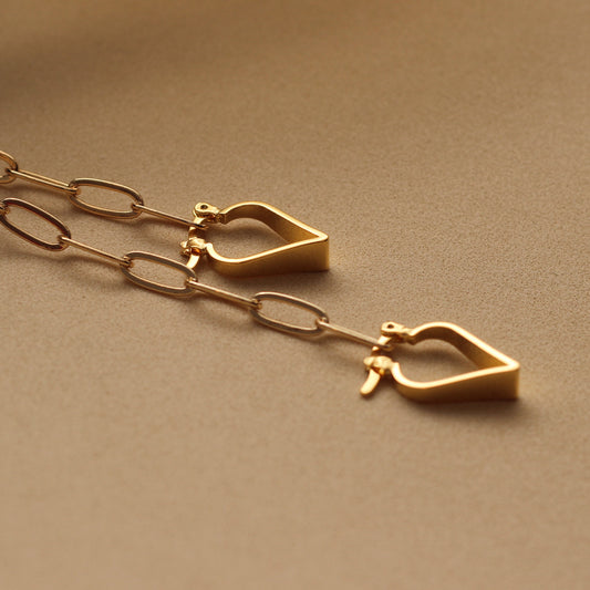Brinco Coração Dourado