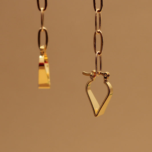 Brinco Coração Dourado